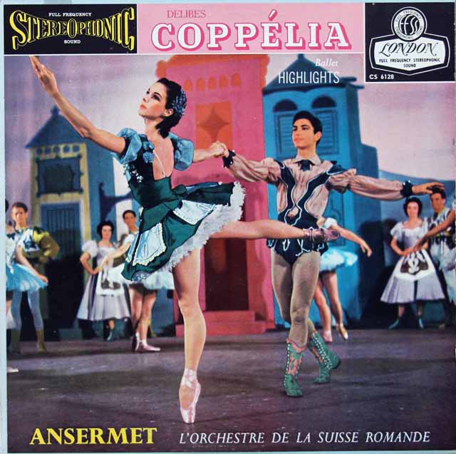 アンセルメのドリーヴ/「コッペリア」抜粋　英LONDON　3495　LP レコード