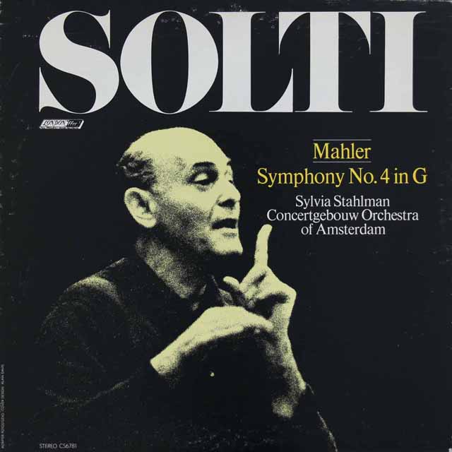 ショルティのマーラー/交響曲第4番　英LONDON　3495　LP レコード