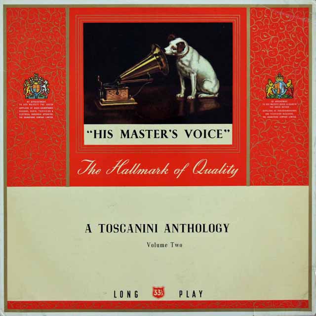 【オリジナル盤】　トスカニーニ・アンソロジー　第2巻　英EMI　3116　LP レコード