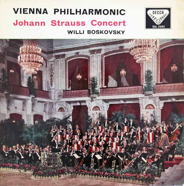 【オリジナル盤】ボスコフスキーのJ.シュトラウスコンサート　英DECCA　3117　LP レコード