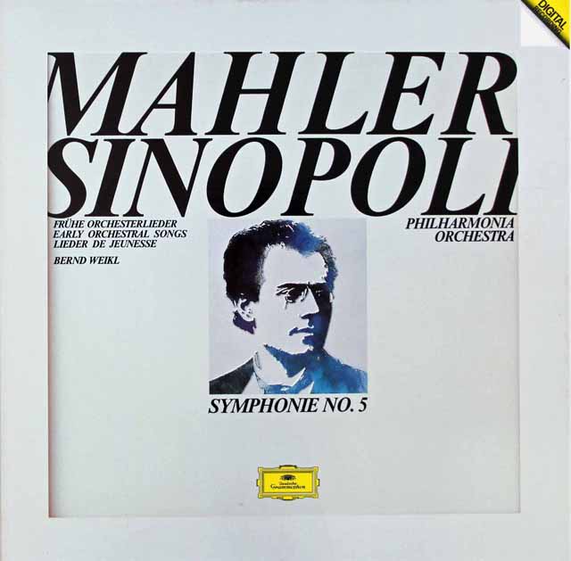 【直筆サイン入り】　シノーポリのマーラー/交響曲第5番ほか　独DGG　3495　LP レコード