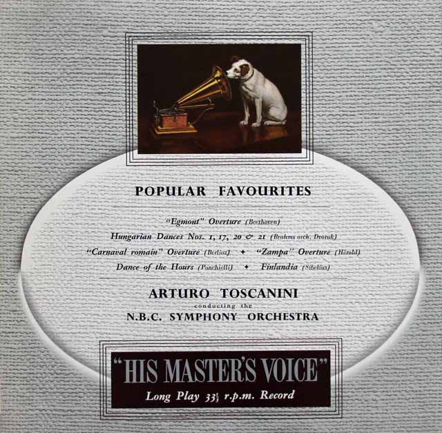 トスカニーニのベートーヴェン/「エグモント」序曲ほか管弦楽名演集　英EMI　3117　LP レコード