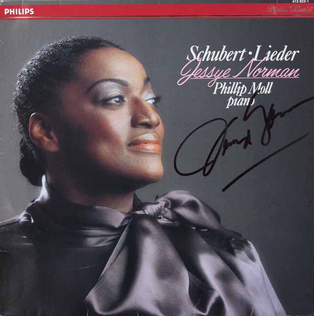 【直筆サイン入り】　ノーマンのシューベルト歌曲集　蘭PHILIPS　3742　LP レコード