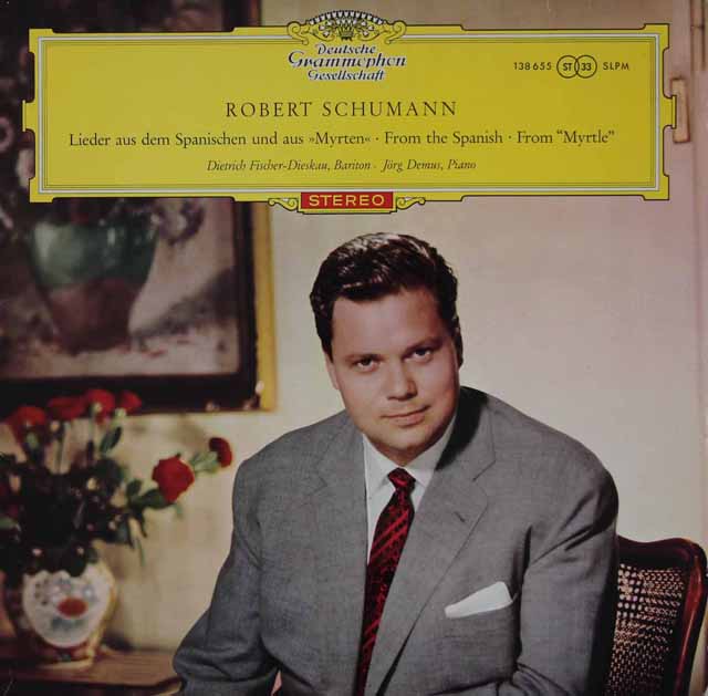 【赤ステレオ】　F=ディースカウのシューマン/歌曲集　独DGG　3742　LP レコード