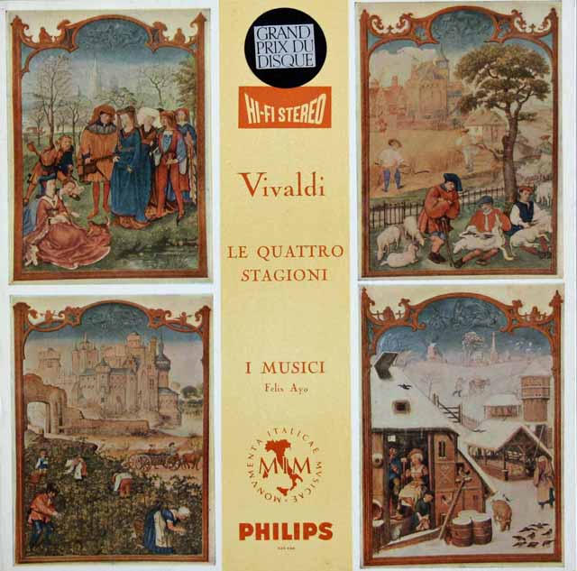 【オリジナル盤】　アーヨ&イ・ムジチ合奏団のヴィヴァルディ/「四季」　蘭PHILIPS　3119　LP レコード
