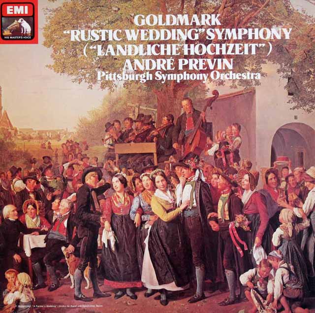 【オリジナル盤】　プレヴィンのゴルトマルク/「田舎の婚礼の交響曲」　英EMI　3437　LP レコード