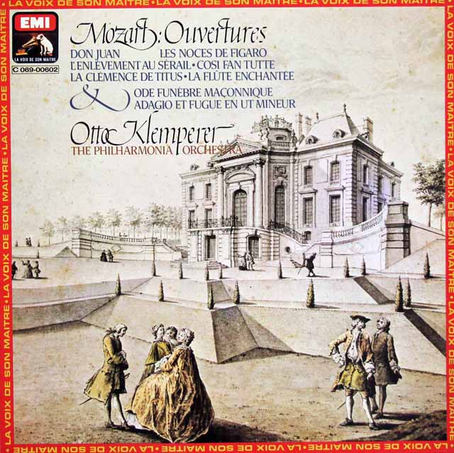 クレンペラーのモーツァルト/序曲集、管弦楽集　仏EMI（VSM）　3437　LP レコード