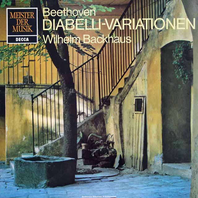 バックハウスのベートーヴェン/ディアベリの主題による33の変奏曲　独DECCA　3438　LP レコード