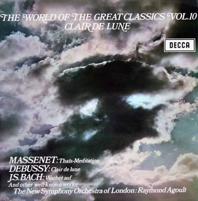 アグールのマスネー/「タイスの瞑想曲」他小品集　英DECCA　3120　LP レコード