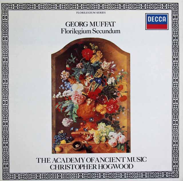 ホグウッドのムッファト/管弦楽組曲集「フロリレジウム」　独DECCA　3121　LP レコード