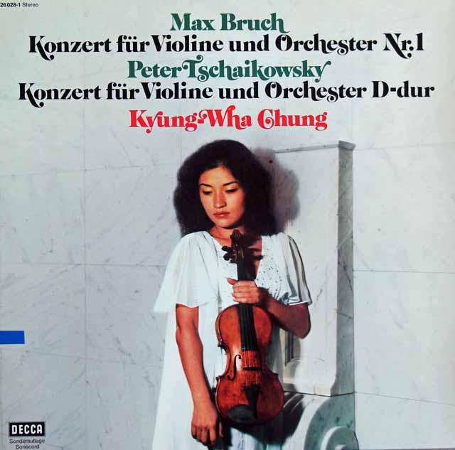 チョンのブルッフ&チャイコフスキー/ヴァイオリン協奏曲集　独DECCA　3121　LP レコード
