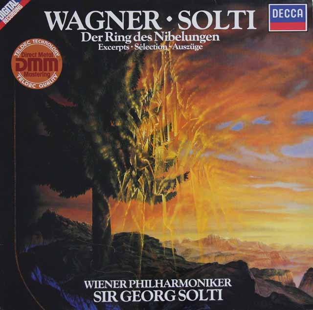 ショルティのワーグナー/「ニーベルングの指環」抜粋　独DECCA　3121　LP レコード