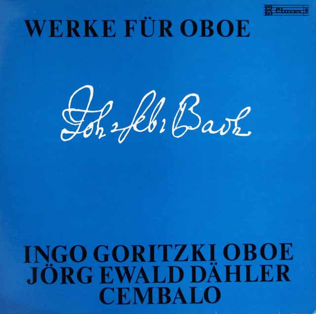 ゴリツキ、デーラーのバッハ/オーボエソナタ集　スイスClaves　3742　LP レコード