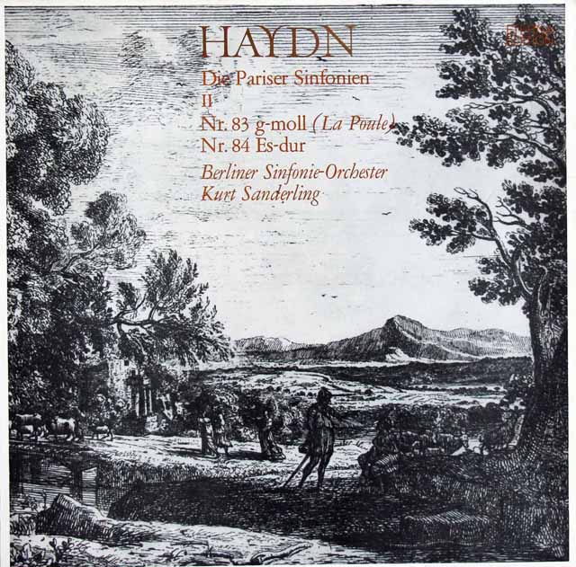 ザンデルリンクのハイドン/交響曲「めんどり」ほか　独ETERNA　3121　LP レコード