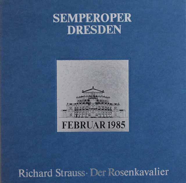 ドレスデン・ゼンパー・オーパー復興記念　フォンクのR.シュトラウス/「ばらの騎士」全曲　独ETERNA　3121　LP レコード