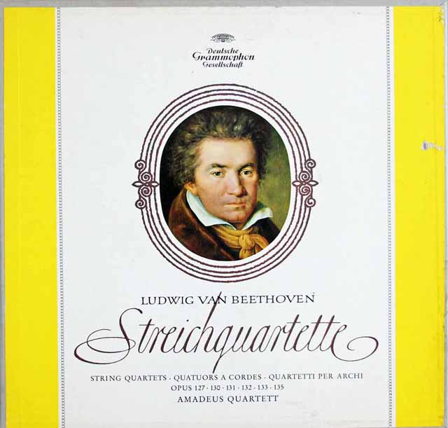 【ドイツ最初期盤・特価】　アマデウス四重奏団のベートーヴェン/後期弦楽四重奏曲集　独DGG　3742　LP レコード