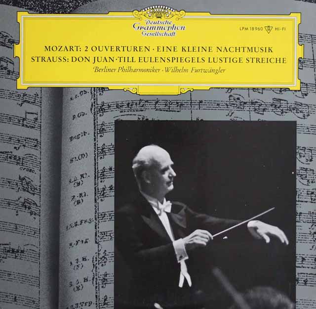 フルトヴェングラーのモーツァルト/「アイネ・クライネ・ナハトムジーク」ほか　独DGG　3743　LP レコード