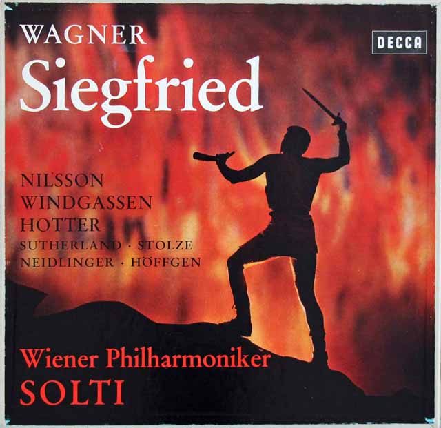 ショルティのワーグナー/「ジークフリート」　独DECCA　3494　LP レコード