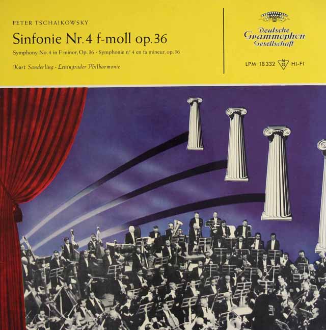 ザンデルリンクのチャイコフスキー/交響曲第4番　独DGG　3743　LP レコード