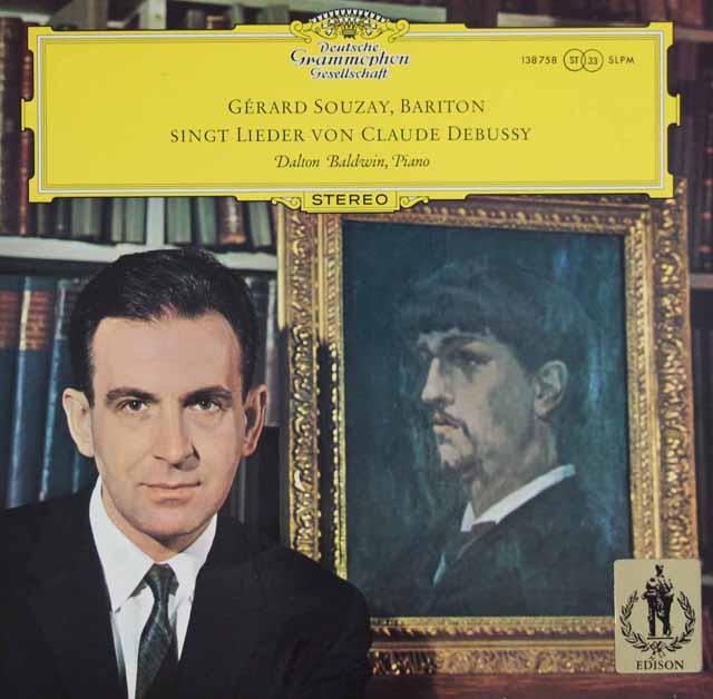 スゼーのドビュッシー/歌曲集　独DGG　3494　LP レコード