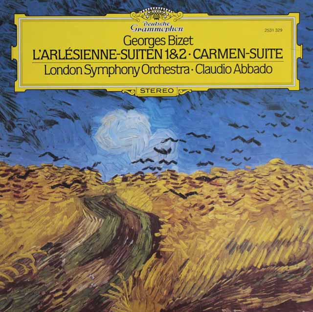 アバドのビゼー/「アルルの女」第1、2組曲ほか　独DGG　3743　LP レコード