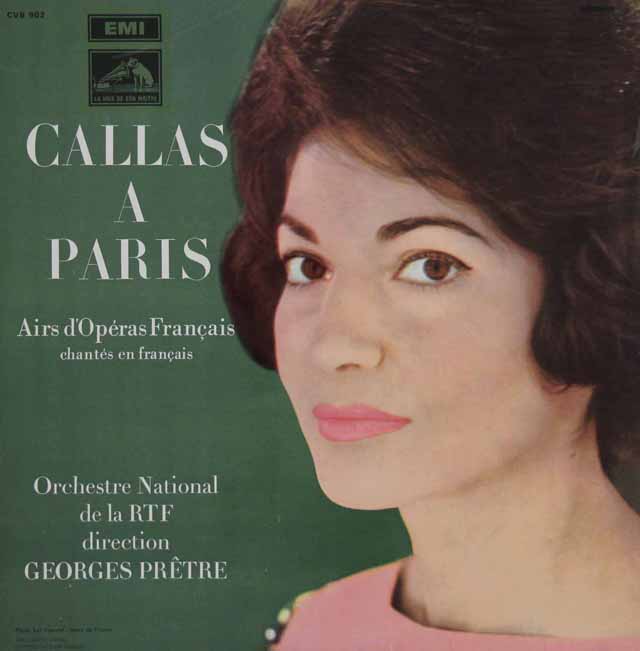 「パリのカラス」　フランスオペラのアリア集　仏EMI(VSM)　3123　LP レコード