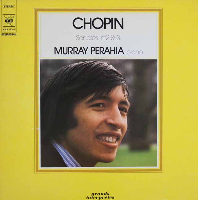 ペライアのショパン/ピアノソナタ第2&3番　独CBS　3494　LP レコード