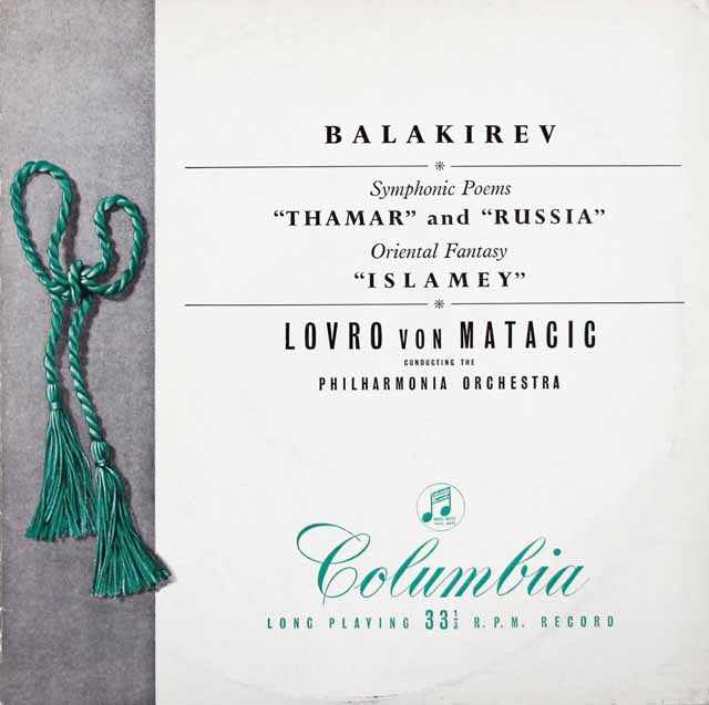 【オリジナル盤】マタチッチのバラキレフ/交響詩「タマーラ」&「ルーシ」ほか　英Colombia　3124　LP レコード