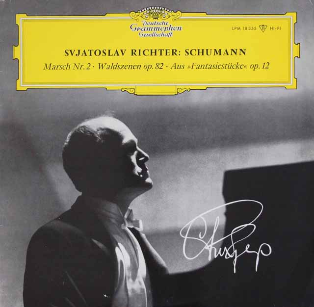 リヒテルのシューマン/「森の情景」ほか　独DGG　3494　LP レコード