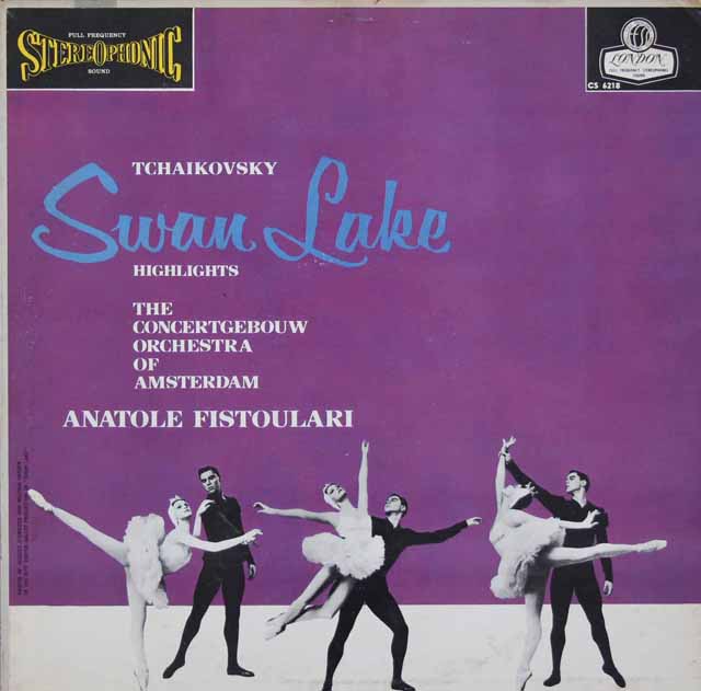 【ブルー・バック・ジャケット】　フィストゥラーリのチャイコフスキー/「白鳥の湖」抜粋　英LONDON　3124　LP レコード