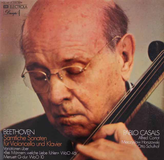 カザルスのベートーヴェン/チェロソナタ全曲ほか　独Dacapo　3440　LP レコード