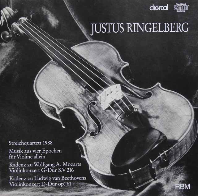 リンゲンベルク四重奏団の「弦楽四重奏曲1988」ほか　独RBM　3440　LP レコード