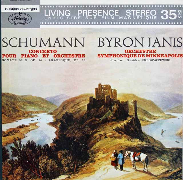 ジャニス、スクロヴァチェフスキのシューマン/ピアノ協奏曲　仏Mercury　3440　LP レコード