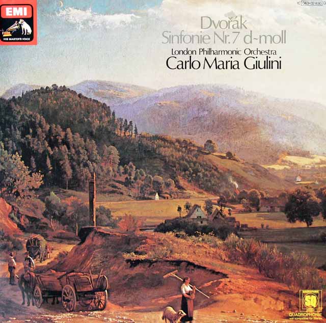 ジュリーニのドヴォルザーク/交響曲第7番　独EMI　3441　LP レコード