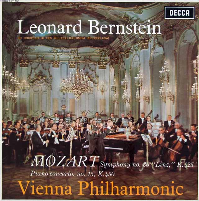 【オリジナル盤】バーンスタインのモーツァルト/ピアノ協奏曲第15番ほか　英DECCA　3127　LP レコード