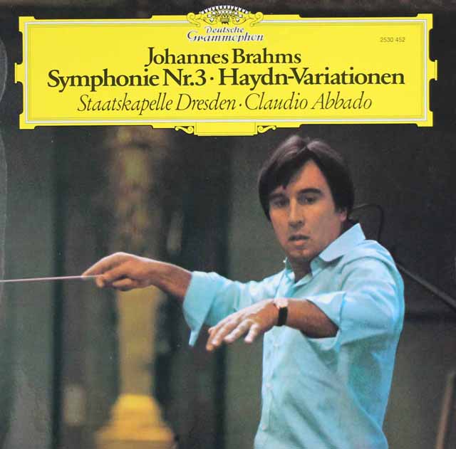 アバドのブラームス/交響曲第3番ほか　独DGG　3127　LP レコード