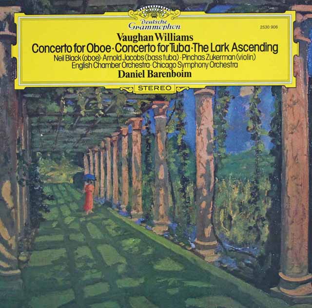 ズッカーマン、バレンボイムのヴォーン・ウィリアムズ/「あげひばり」ほか　独DGG　3441　LP レコード