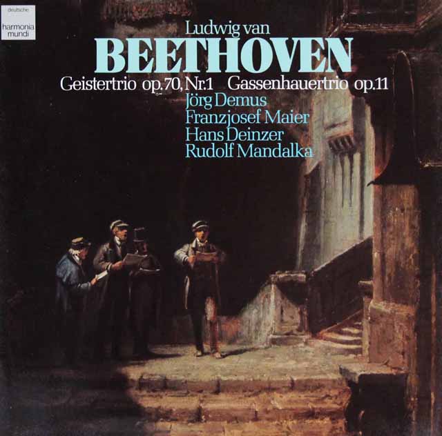 デムスらのベートーヴェン/ピアノ三重奏曲第5番「幽霊」ほか　独HM　3441　LP レコード