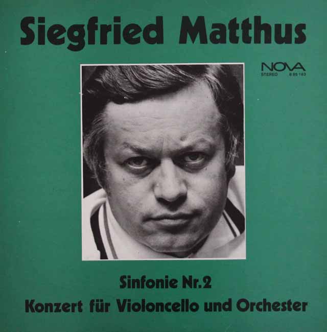 マトゥスの自作自演/交響曲第2番ほか　独NOVA　3441　LP レコード