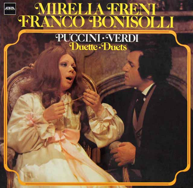 フレーニ&ボニゾッリのプッチーニ&ヴェルディ/オペラ・デュエット集　　独Acanta　3128　LP レコード