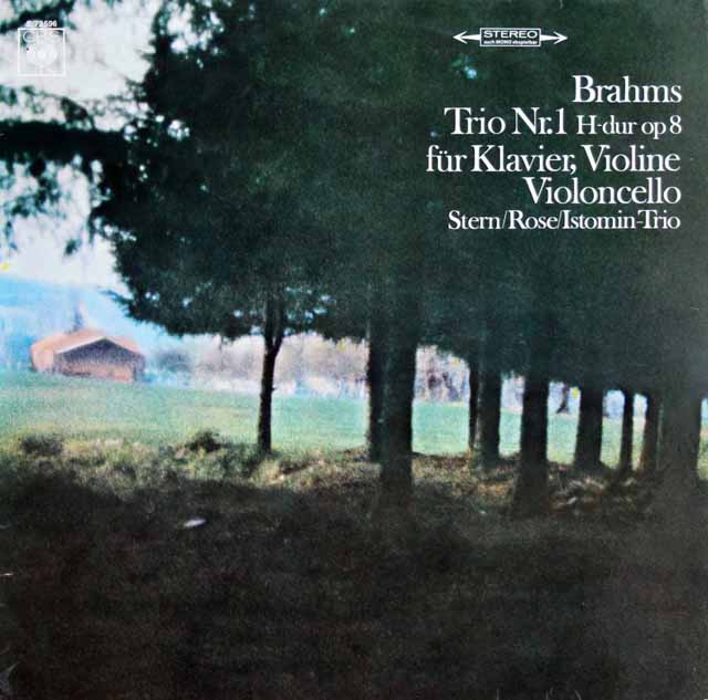 スターンらのブラームス/ピアノ三重奏曲第1番　独CBS　3129　LP レコード