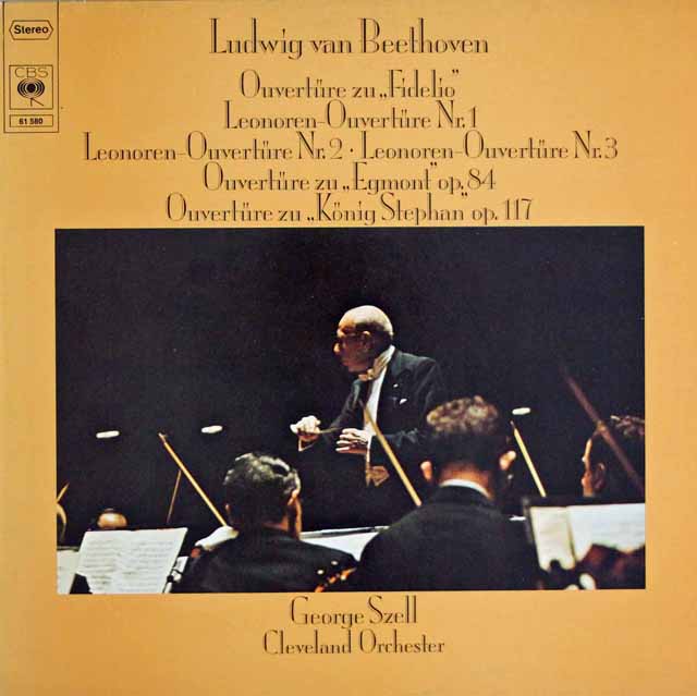 セルのベートーヴェン/序曲集　独CBS　3443　LP レコード