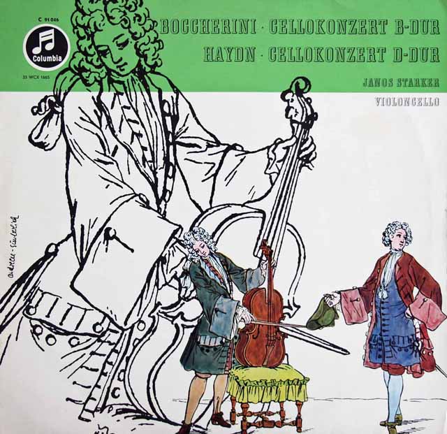 シュタルケル&ジュリーニのハイドン&ボッケリーニ/チェロ協奏曲集　独Columbia　3129　LP レコード