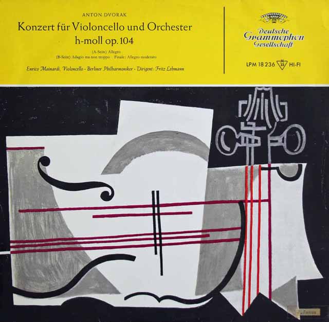 マイナルディのドヴォルザーク/チェロ協奏曲ロ短調　独DGG　3129　LP レコード