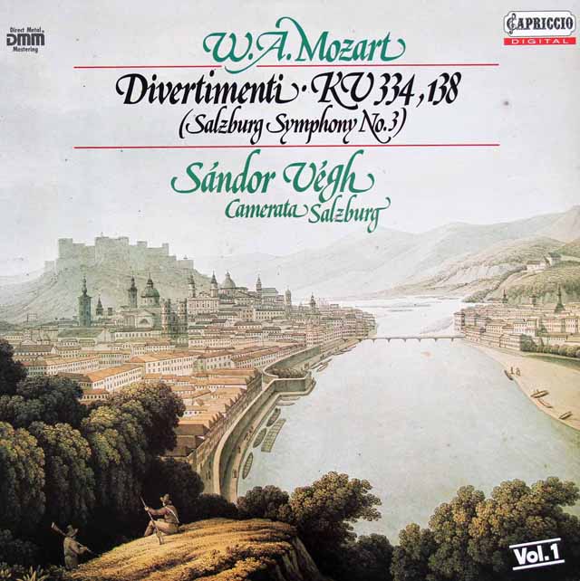 ヴェーグのモーツァルト/ディヴェルティメント第17番　独CAPRICCIO　3130　LP レコード