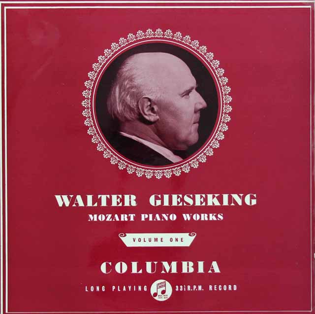 【オリジナル盤】 ギーゼキングのモーツァルト/ピアノソナタ第16番ほか（1）　英Columbia　3130　LP レコード