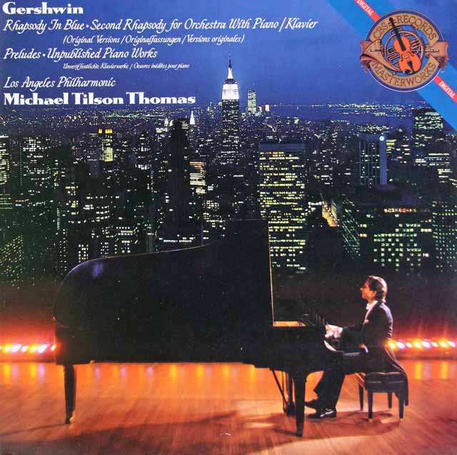 ティルソン・トーマスのガーシュウィン/「ラプソディ・イン・ブルー」ほか　蘭CBS　3493　LP レコード