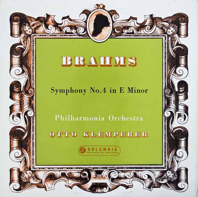 クレンペラーのブラームス/交響曲第4番　英COLUMBIA　3745　LP レコード
