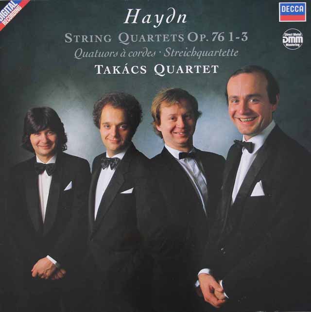 タカーチ四重奏団のハイドン/弦楽四重奏曲「皇帝」、「五度」ほか　独DECCA　3131　LP レコード