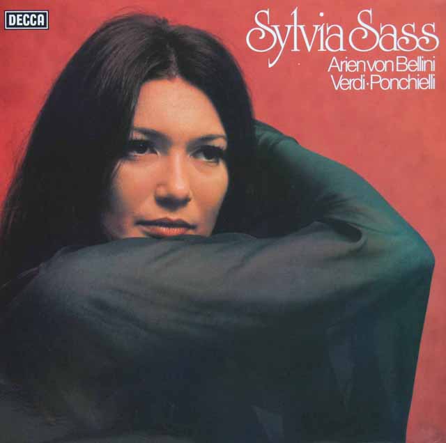 シルヴィア・シャシュのベルリーニ、ヴェルディ、ポンキエッリ/「オペラアリア集」　独DECCA　3745　LP レコード
